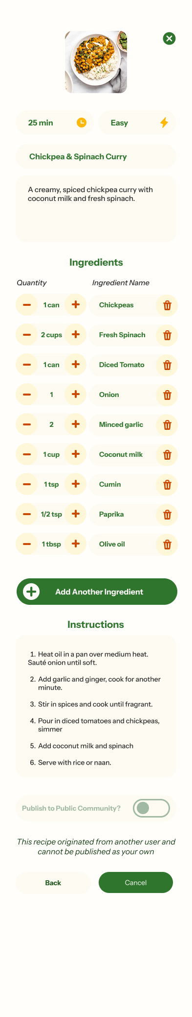 High fidelity app design for Dishable chats page